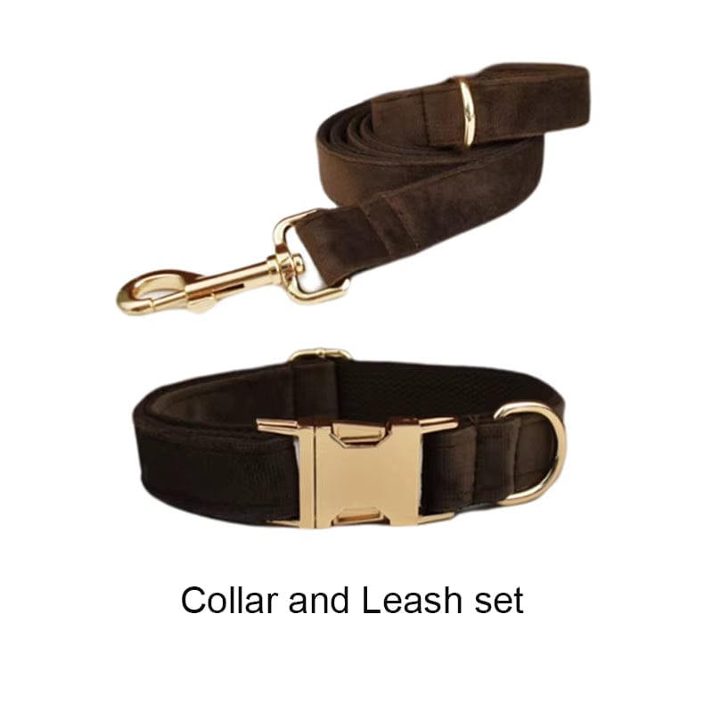 Dark Brown Velvet Set